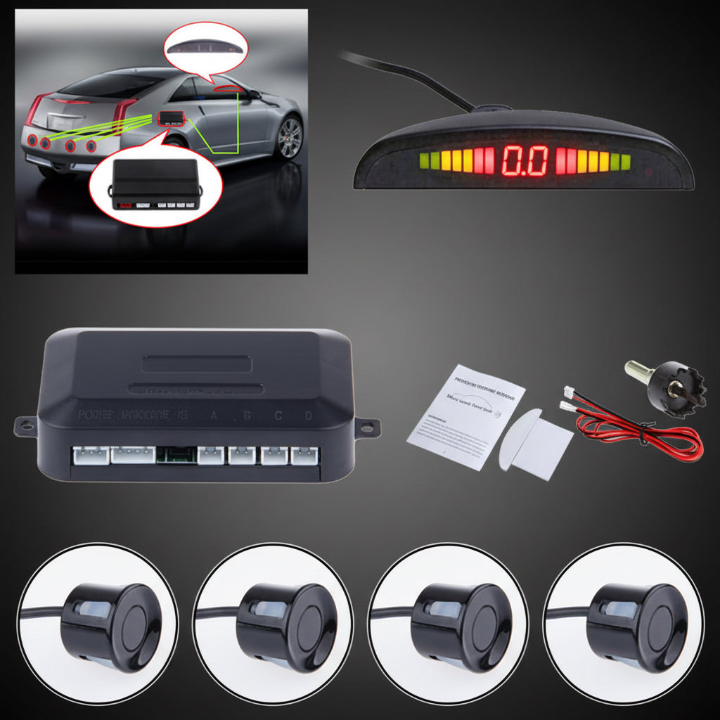 Universal Car LED Parking Sensor 4 Sensors system