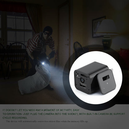 HD 1080P Hidden Camera USB Charger Home Security