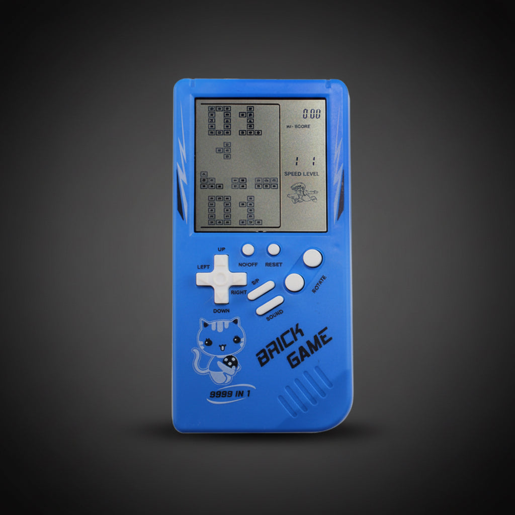 Retro Childhood Tetris Handheld Game Player Yellow