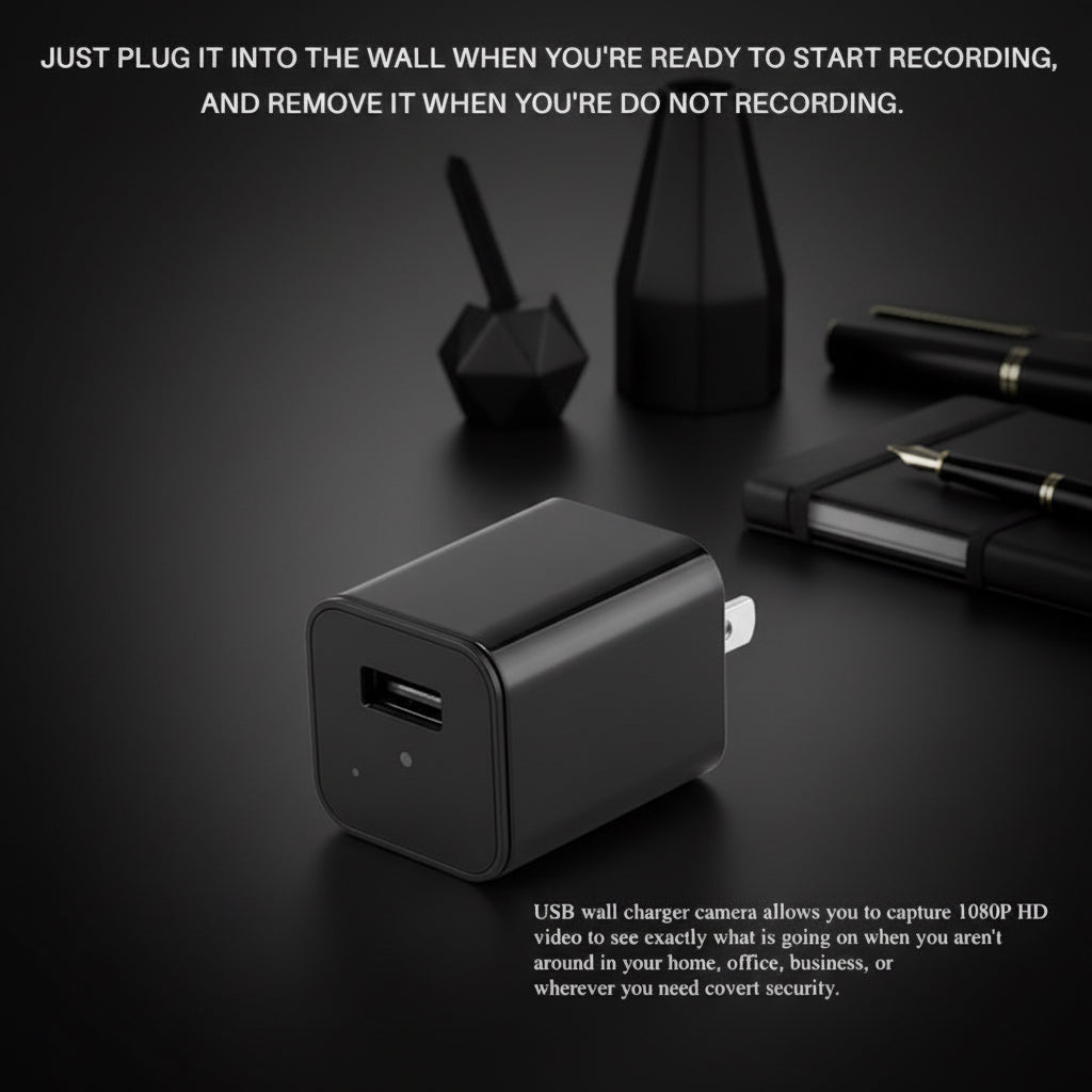 HD 1080P Hidden Camera USB Charger Home Security