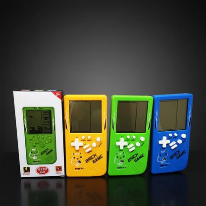 Retro Childhood Tetris Handheld Game Player Yellow