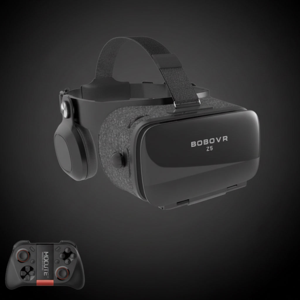VR Gaming 3D Stereo Headset with Bluetooth Gaming Controller