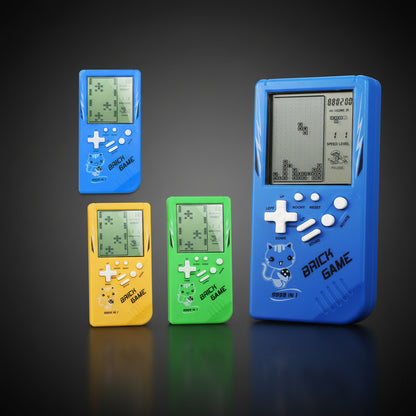 Retro Childhood Tetris Handheld Game Player Yellow