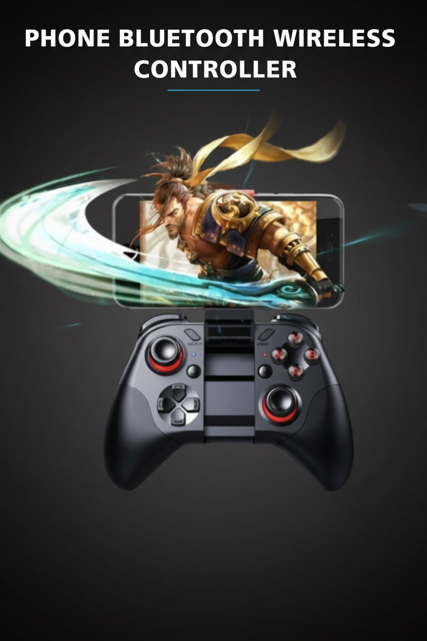 VR Gaming 3D Stereo Headset with Bluetooth Gaming Controller