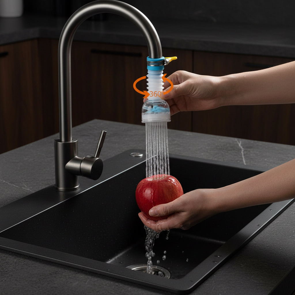 360-Rotation Kitchen Sink Faucet Extenders
