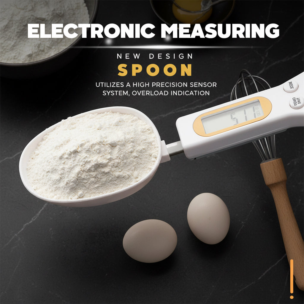 LCD Digital Kitchen Scale Spoon